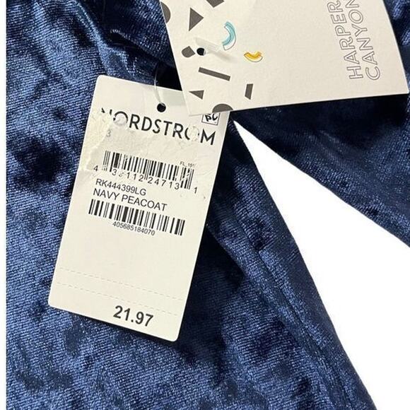 Harper Canyon Girls Navy Peacoat Velvet‎ Dress Size 3 New - Picture 7 of 9